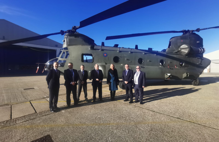 With Defence Sec visiting Chinook 
