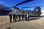 With Defence Sec visiting Chinook 