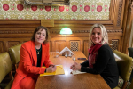 Dame Caroline Dinenage MP in a meeting with the Rt Hon Victoria Atkins MP