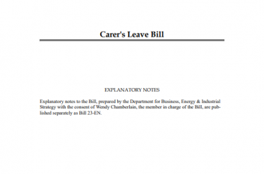 Carers Leave Bill